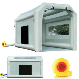 Sewinfla 795602407776 Portable Inflatable Paint Booth Tent 13x8.2x8.2ft With 550w Blower
