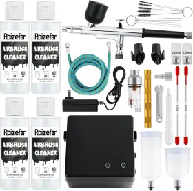 Shenzhen Fengao Technology Co. Ltd. 445024155139 Roizefar Airbrush Kit With Compressor 55 Psi Non-clogging Air Brush Painting Se