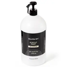 Ap-69oz-w Shuttle Art Titanium White Acrylic Paint 69 Fl Oz Pack Of 1