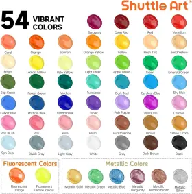 Sa-ap54 Shuttle Art 54 Colors Acrylic Paint 2 Fl Oz Pack Of #2