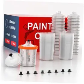 Sk55302-11 Sicopro Disposable Paint Cups Sets And Liners 22 Ounces 650ml Automotive 30