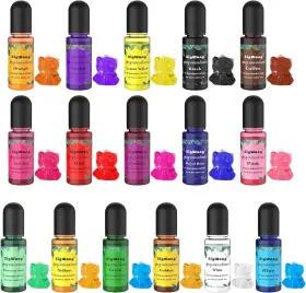 Sj-16 Sigwong Epoxy Resin Pigment - 16 Colors Translucent Colorant 1 Multicolor #2
