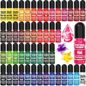 Sigwong Sj-48 Epoxy Resin Color Pigment 48 Vivid Colors Liquid 288 Ml Colors-6ml