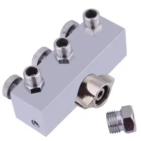 Simlug 784911260264 Airbrush Air Hose Quick Disconnect Coupler 3-way Splitter A