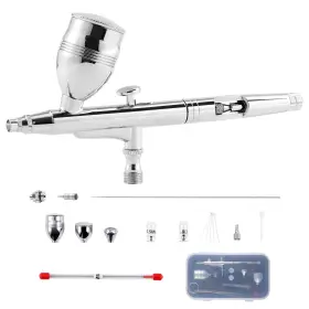 Pqtzzls00000thzegv0319 Skyshalo Airbrush 0.3/0.5mm Dual Action Gravity Feed Nail Art Set