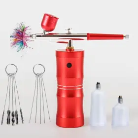 Slothfullox 744316192935 Rechargeable Cordless Airbrush Compressor Airbrush-kit Portable Auto