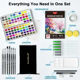 Bd061 Smallbudi Watercolor Paint Set 100 Colors Including Metallic Kit #2