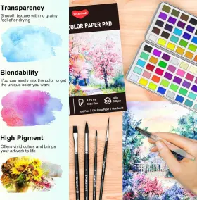 Bd061 Smallbudi Watercolor Paint Set 100 Colors Including Metallic Kit #3