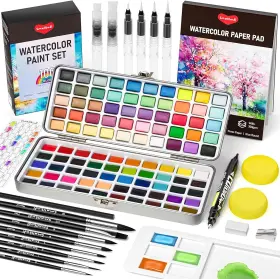 Bd061 Smallbudi Watercolor Paint Set 100 Colors Including Metallic Kit