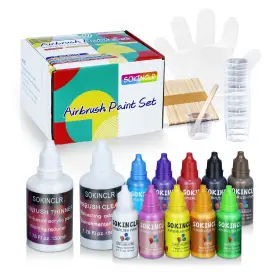 Sokinclr 757158562637 Airbrush Paint - Perfect For Artists And Beginners Complete Water-based Air