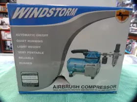 Ac-101 Sparmax Windstorm Airbrush Compressor Automatic On/off Quiet Running Light Weight Portab