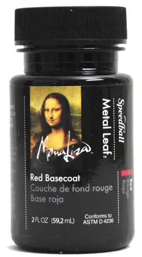 10216 Speedball Mona Lisa Water-based Red Basecoat For Metal 2 Fl Oz