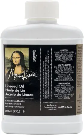 421168 Speedball 8-ounce Mona Lisa Linseed Oil Clear 8 Fl Oz Pack Of 1 Amber