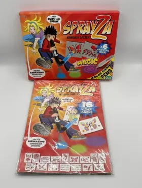 Sprayza 182021001799 Airbrush System Kit 2009 And Extra Stencil Designs Brand New
