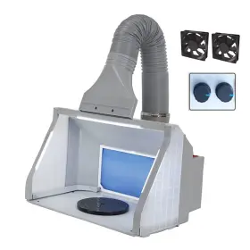 T Togush 726673255195 Airbrush Spray Booth With Adjustable Wind And Bright For Hobby Model Crafts P