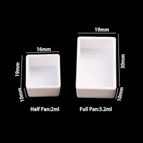 Tangseajiao 751757882318 24pcs White Paint Palette Plastic Full/half Pan Half Pans #3