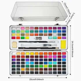 Conda-001 Tavolozza Fine Arts Watercolor Paint Set 128 Colors 20.32 Ounce Pack Of 1 #3