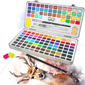 Conda-001 Tavolozza Fine Arts Watercolor Paint Set 128 Colors 20.32 Ounce Pack Of 1
