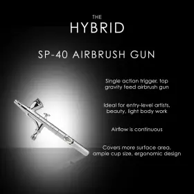Sp-40 Temptu 671741085122 Gravity Feed Airbrush Single Action Professional F #2