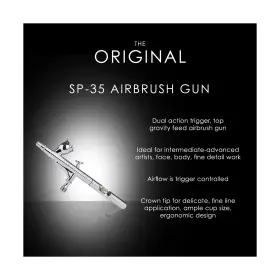 Sp-35 Temptu 798813240910 Gravity Feed Airbrush Dual Action Gun Push-and-pull #2