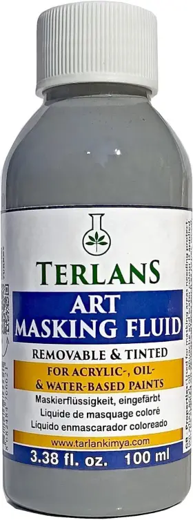 Terlans-sm-113 Terlans Art Masking Fluid 3.38 Fl.oz. 100 Ml Easy Fl Oz Pack Of 1 Gray