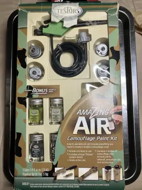 4034 Testor S Air Brush Kit #4034 With Compressor New Old Stock