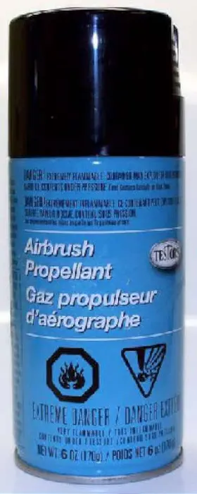 Testors 075611088228 6oz. Can Airbrush Propellant Ozone Safe D
