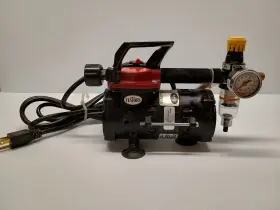 107cab18-326a Testors Airbrush Compressor Paint Sprayer With Moisture Collector #3
