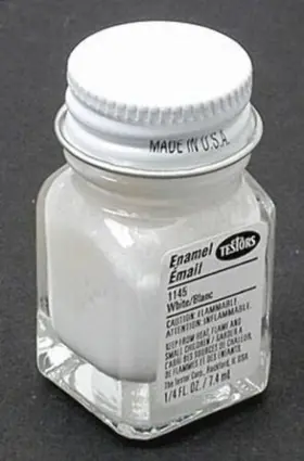1145tt Testors 1/4 Oz White Gloss Enamel Hobby 0.25 Fl Pack Of 1