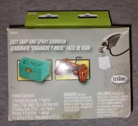 20066-24888 Testors Easy Snap And Spray Airbrush Contents Are New But Box Is Rough