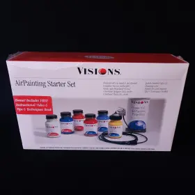 62904 Testors Brand New Vintage Visions Air Painter Painting Starter Set Kit With Vhs Video