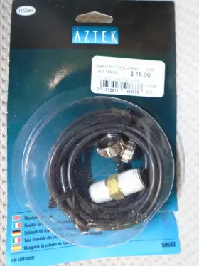 50683 Testors Aztek #50683 Air Hose With Moisture Trap New In Sealed Package