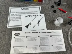 9169 Testors Corporation Mighty Mini Airbrush And Compressor Kit #9169 - Tested #2