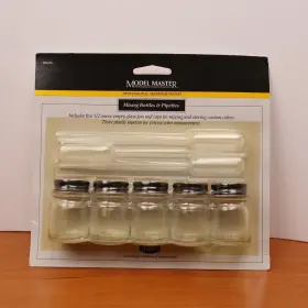 50625c Testors Model Master Airbrush Mixing Bottles 5 And 3 Pipettes - New Sealed