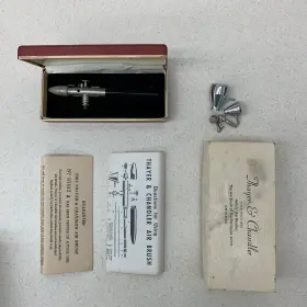 07432-a Thayer & Chandler Vintage And Airbrush Set No. 07432 A Original Box Chicago Usa