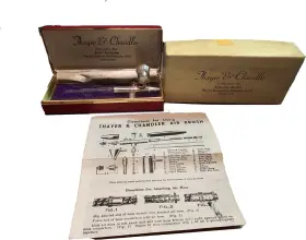 93911a Thayer & Chandler 93911 Vintage And No. Air Brush Set Original Box Directions Read #2