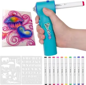 Tpg-490 The Pencil Grip Air Color Airbrush Marker Kit For Kids Cordless And Rechargeable Brush Set