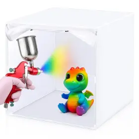 Mii-threehoney-1305 Threehoney Spray Paint Booth Kit Portable Airbrush Tent With Curtain A