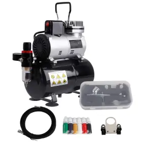 Abpst08k Timbertech 970083523366 Airbrush Compressor Complete Set With Upgraded Cooling Fan And Airbr