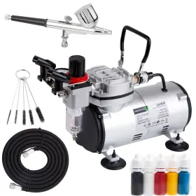 As18-2k Timbertech 970083523373 Airbrush Kit With Compressor Basic Start Air Hose