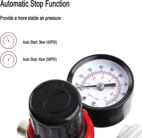 Abpst07 Timbertech Airbrush Compressor With Motor Cool-down Fan 1/6hp Upgraded #3