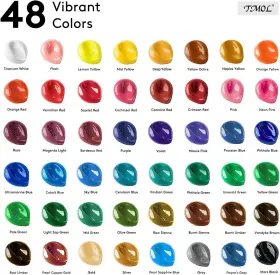 Tm-acrylicpaint48-60 Tmol Acrylic Paint Set 48 Colors 2 96 Fl Oz Pack Of 1 Assorted #2