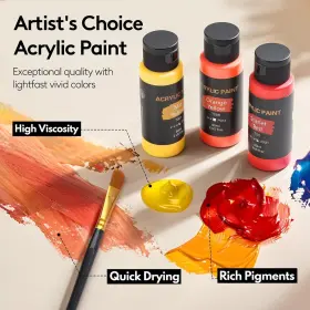 Tm-acrylicpaint48-60 Tmol Acrylic Paint Set 48 Colors 2 96 Fl Oz Pack Of 1 Assorted #3