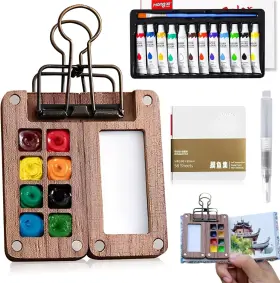 Yl-39645 Tomeilar Tobios Watercolor Kit Mini 2 Fl Oz Pack Of 1 Walnut