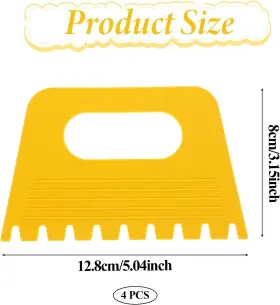 12.8x8cm Trinkrittey 589911 1 Knd5v75d Plastic Paint Scraper Kit 4 Pcs 12.8x8cm/5x3.15inch Multi-color #2
