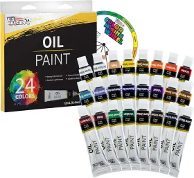 U.s. Art Supply 848849027242 24 Color Oil Paint Set 12ml Count Pack Of 1 Assorted