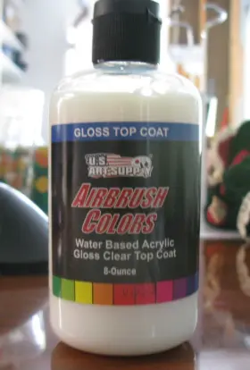 Ab2020-8z U.s. Art Supply Us 7-ounce Protective Clear Gloss Top Coat Airbrush Paint