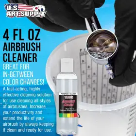 Ac-4z U.s. Art Supply Airbrush Cleaner 4-ounce Bottle - Fast Acting Cleaning Solut #2