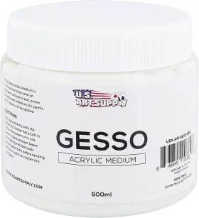 Am-5032-500 U.s. Art Supply White Gesso Acrylic Medium 16.9 Fl Oz Pack Of 1