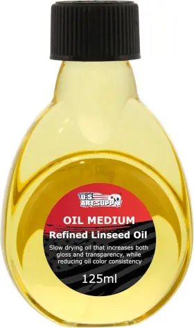 Om-4020-125 U.s. Art Supply Refined Linseed Oil 4.23 Fl Oz Pack Of 1 Clear/colorless